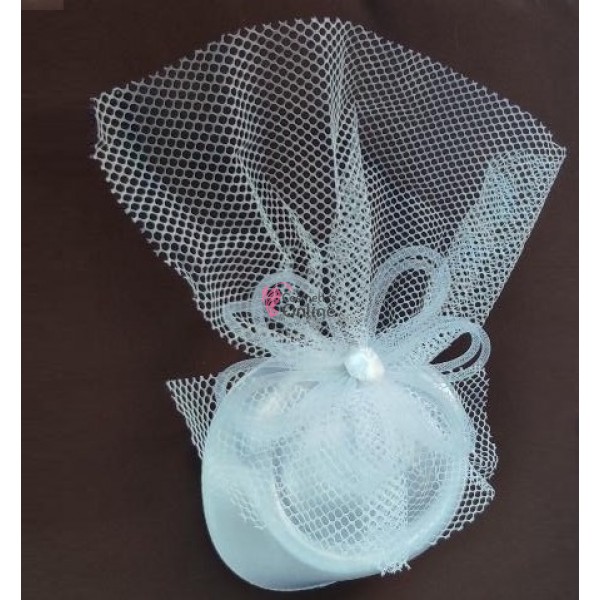 Voaleta pentru decor par cu clema de prindere VTL007DD - Alba